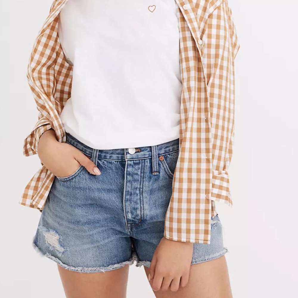Madewell Curvy Relaxed Denim Shorts